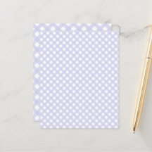 Niedlich Lavender Gingham Pattern Scrapbook Paper