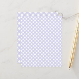 Niedlich Lavender Gingham Pattern Scrapbook Paper