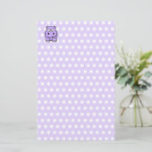 Niedlich Lavender Hippo Briefpapier (Stehend Vorderseite)
