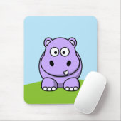 Niedlich Lavender Hippo Mousepad (Mit Mouse)