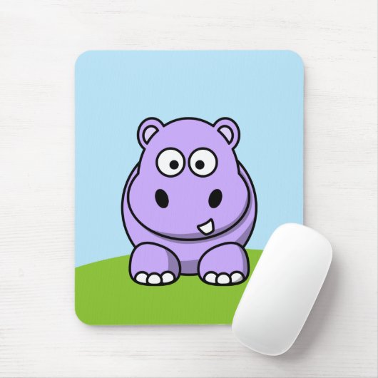 Niedlich Lavender Hippo Mousepad (Mit Mouse)