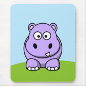Niedlich Lavender Hippo Mousepad (Vorne)