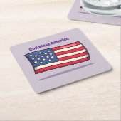 Niedlich Lavender U.S. Flag Untersetzer Set (angewinkelt)