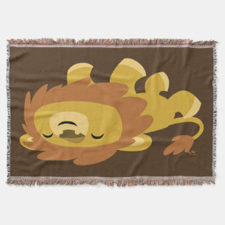 Niedlich Lazy Cartoon Lion Decke