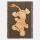 Niedlich Lazy Cartoon Lioness Decke (Vorderseite Vertikal)