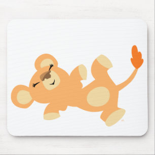 Niedlich Lazy Cartoon Lioness Mousepad