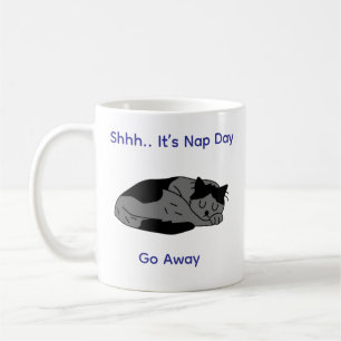 "Niedlich Lazy Cat Coffee Tasse - Nickerchen Day V