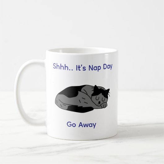 "Niedlich Lazy Cat Coffee Tasse - Nickerchen Day V (Links)