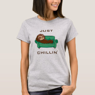 Niedlich Lazy Funny Just Chillin T-Shirt
