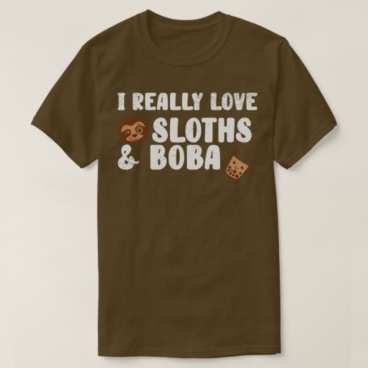 Niedlich Lazy Sloth Boba Tea Sweet Bubble Tee (Design vorne)