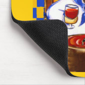 Niedlich Le Cafe Mops Koch Mousepad (Ecke)