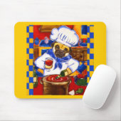 Niedlich Le Cafe Mops Koch Mousepad (Mit Mouse)