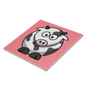 niedlich lebende Kuh Fliese (Seite)