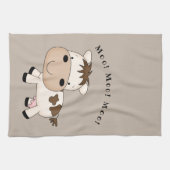 Niedlich lebende Kuh Geschirrtuch (Horizontal)
