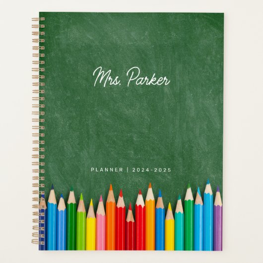 Niedlich Lehrer Personalisierte Lektion Planer (Vorderseite)