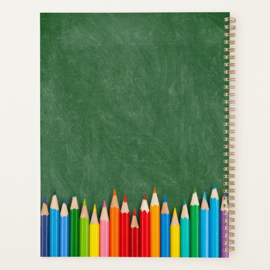 Niedlich Lehrer Personalisierte Lektion Planer (Rückseite)