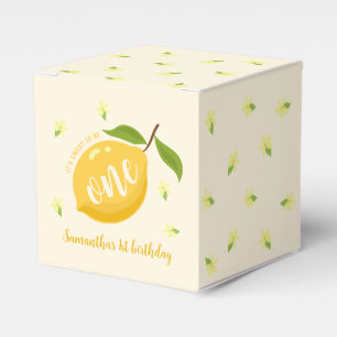 Niedlich Lemon Citrus 1. Geburtstag Geschenkschachtel