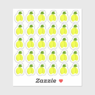 Niedlich Lemon Fresh Citrus Frucht Food Summer Pla Aufkleber