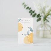 Niedlich Lemon Frucht Abstrakt Fettgefrierdarstell Visitenkarte (Stehend Vorderseite)