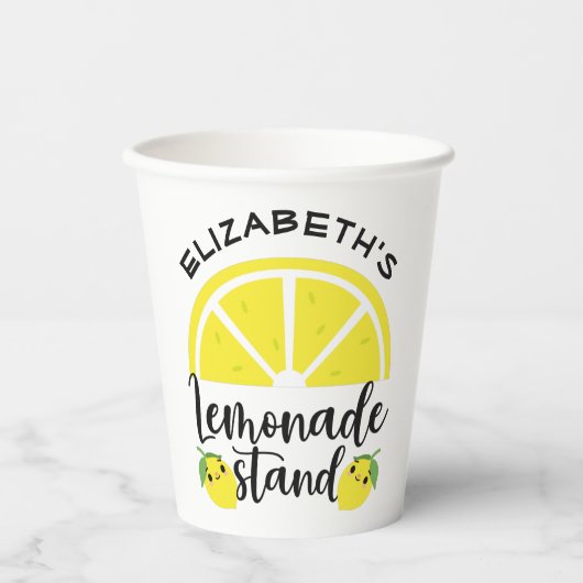 Niedlich Lemon Lemonade Stand Pappbecher (Vorderseite)