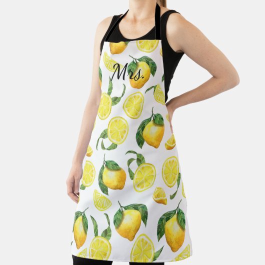 Niedlich Lemon Musterpapier Teller Schürze (InSitu)