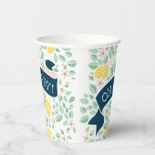 Niedlich Lemon Yellow Botanical Baby Dusche Pappbecher (Rechts)