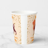 Niedlich Leo First Birthday & Gold Confetti Pappbecher (Rechts)