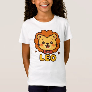 Niedlich Leo Zodiac Lion - Cartoon Astrologie Desi T-Shirt