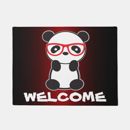 Niedlich Leon Panda Welcome Mat Fußmatte (Vorderseite)