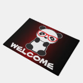 Niedlich Leon Panda Welcome Mat Fußmatte (Schrägansicht)