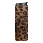 Niedlich Leopard Animal Print Trendy Chic Personal Thermosbecher (Nach links gedreht)