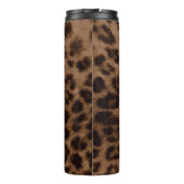 Niedlich Leopard Animal Print Trendy Chic Personal Thermosbecher (Rückseite)