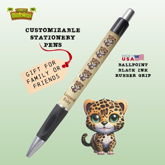 Niedlich Leopard Baby Kitten, Fun Kitty Cat 🐆 Kugelschreiber