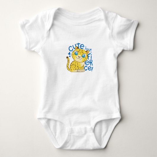 Niedlich Leopard Baby Strampler (Vorderseite)