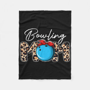 Niedlich Leopard Bowling Mama Mama Sport Lover Mut Fleecedecke
