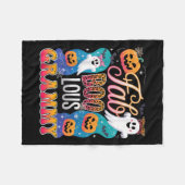 Niedlich Leopard Fab Boo Lous Grammy Soky Hallowee Fleecedecke (Vorderseite (Horizontal))