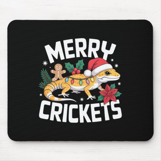 Niedlich Leopard Gecko Christmas Pub Mousepad (Vorne)