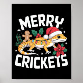 Niedlich Leopard Gecko Christmas Pub Poster (Vorne)