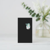 Niedlich Leopard Gecko Kawaii Reptile Visitenkarte (Stehend Vorderseite)