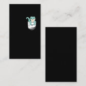 Niedlich Leopard Gecko Kawaii Reptile Visitenkarte (Vorne/Hinten)