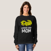 Niedlich Leopard Gecko Mama Reptile Gecko Tierleop Sweatshirt (Vorne ganz)
