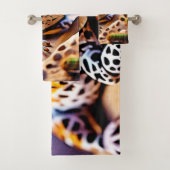 Niedlich Leopard Gecko Sunset Wüstendesign Badhandtuch Set (Insitu)