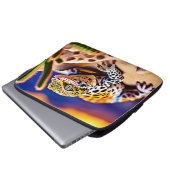Niedlich Leopard Gecko Sunset Wüstendesign Laptopschutzhülle (Vorne Knopf)