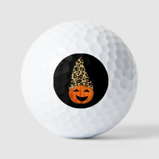 Niedlich Leopard Hat Pumpkin Golfball