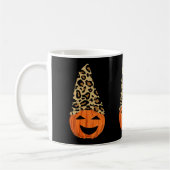 Niedlich Leopard Hat Pumpkin Kaffeetasse (Links)