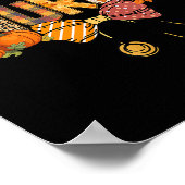 Niedlich Leopard Zuhause Health Nurve Stethocope F Poster (Ecke)