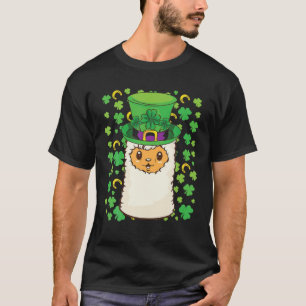 Niedlich Leprechaun Llama Kleeblatt St Patricks Da T-Shirt