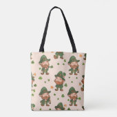 Niedlich Leprechaun Muster Tasche (Rückseite)