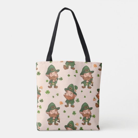 Niedlich Leprechaun Muster Tasche (Rückseite)