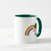 Niedlich Leprechaun Pig Tasse (VorderseiteRechts)